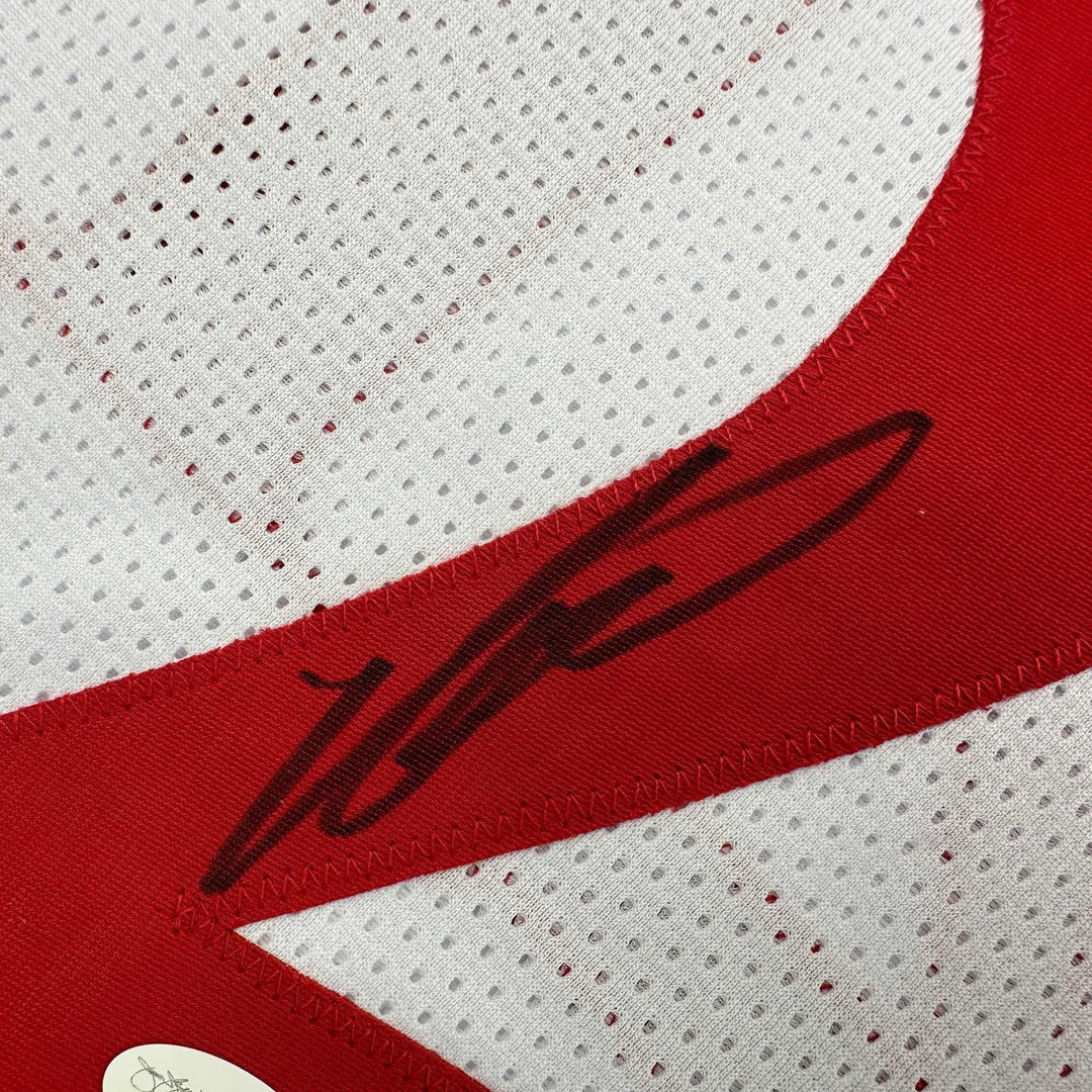 Autographed/Signed DOMINIQUE WILKINS Atlanta White Jersey PSA/DNA COA