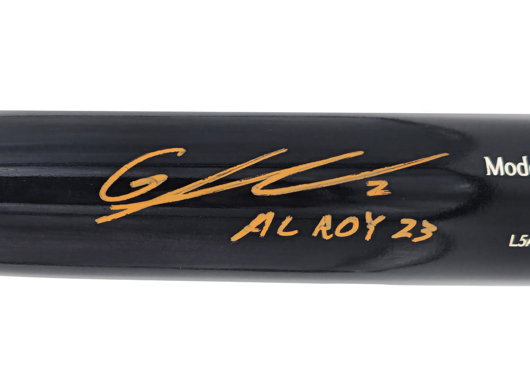 Gunnar Henderson Auto Black Chandler Player Model Bat Orioles AL ROY 23 BAS