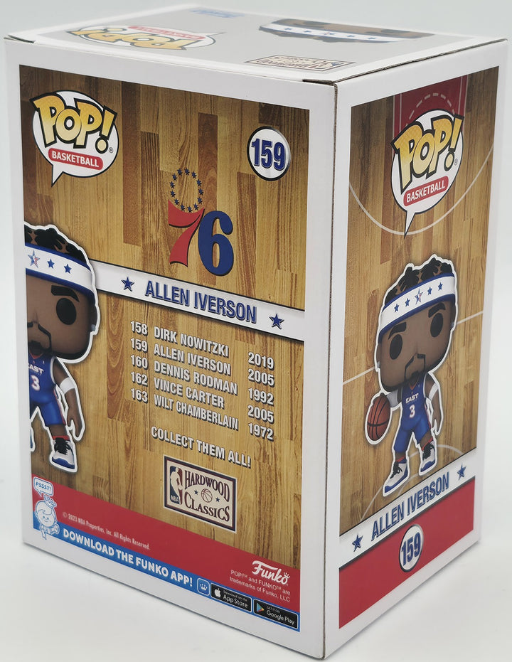 Allen Iverson Autographed Signed Funko Pop Vinyl Figurine #159 76ers Beckett Wit