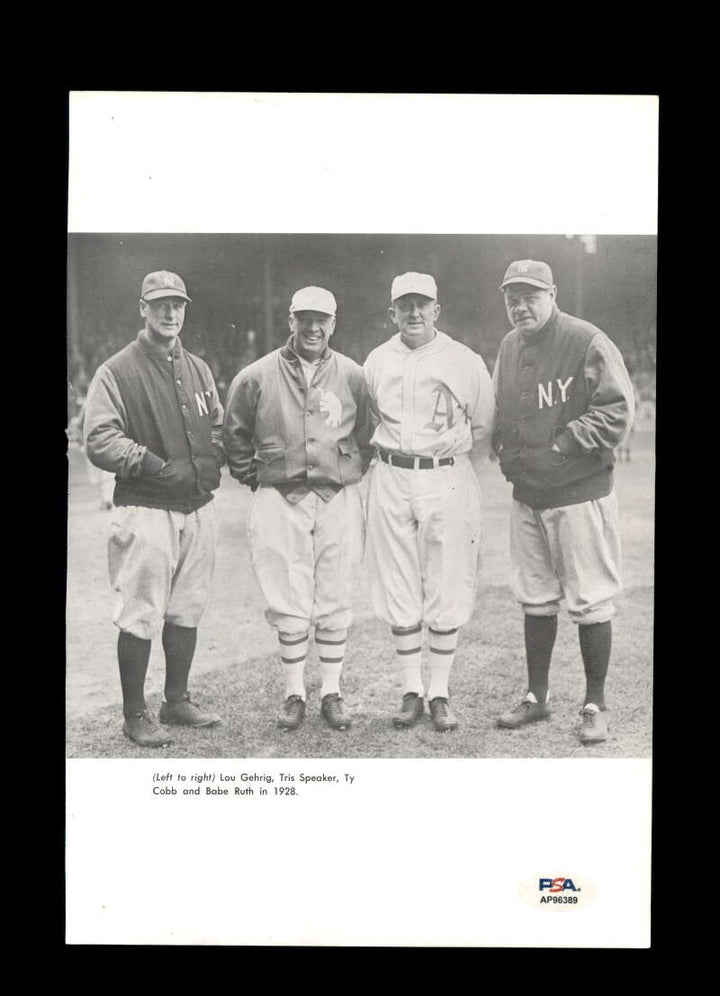 Pie Traynor PSA DNA Signed 7x10 Photo Autograph Pirates