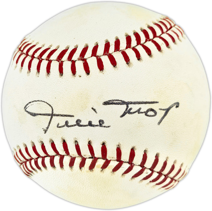 Willie Mays Signed AL Baseball San Francisco Giants Beckett