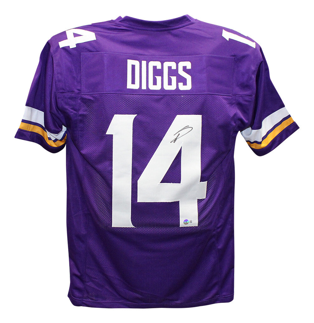 Stefon Diggs Signed Minnesota Vikings Purple Pro-Style XL Jersey BAS 40098