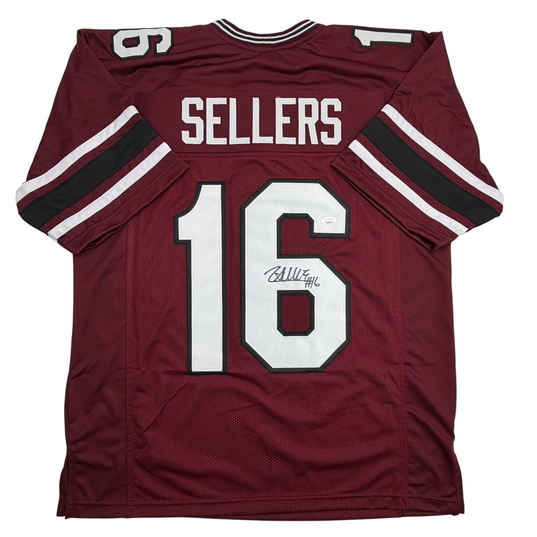 Autographed/Signed LaNorris Sellers South Carolina Maroon College Jersey JSA COA