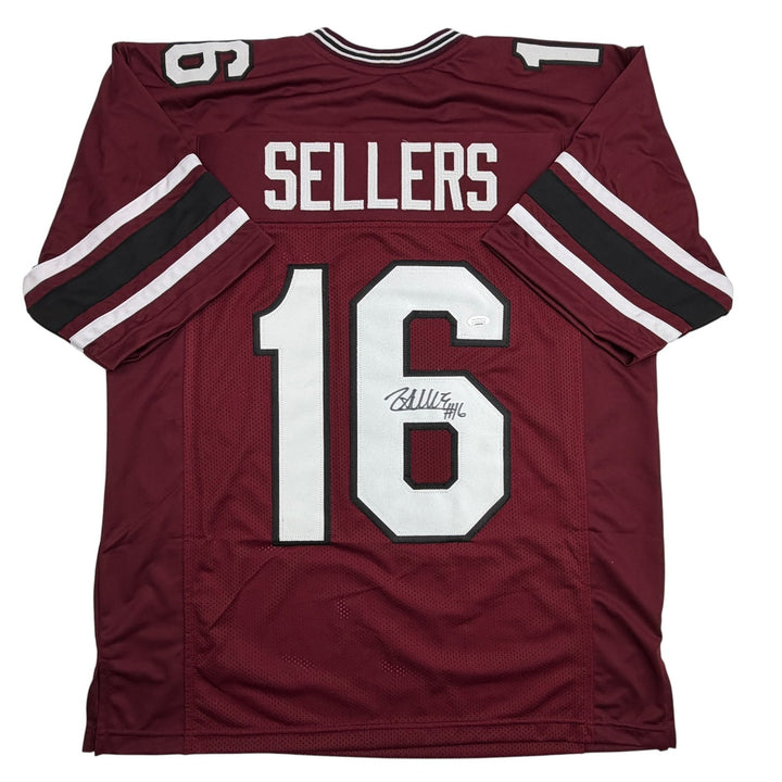 Autographed/Signed LaNorris Sellers South Carolina Maroon College Jersey JSA COA