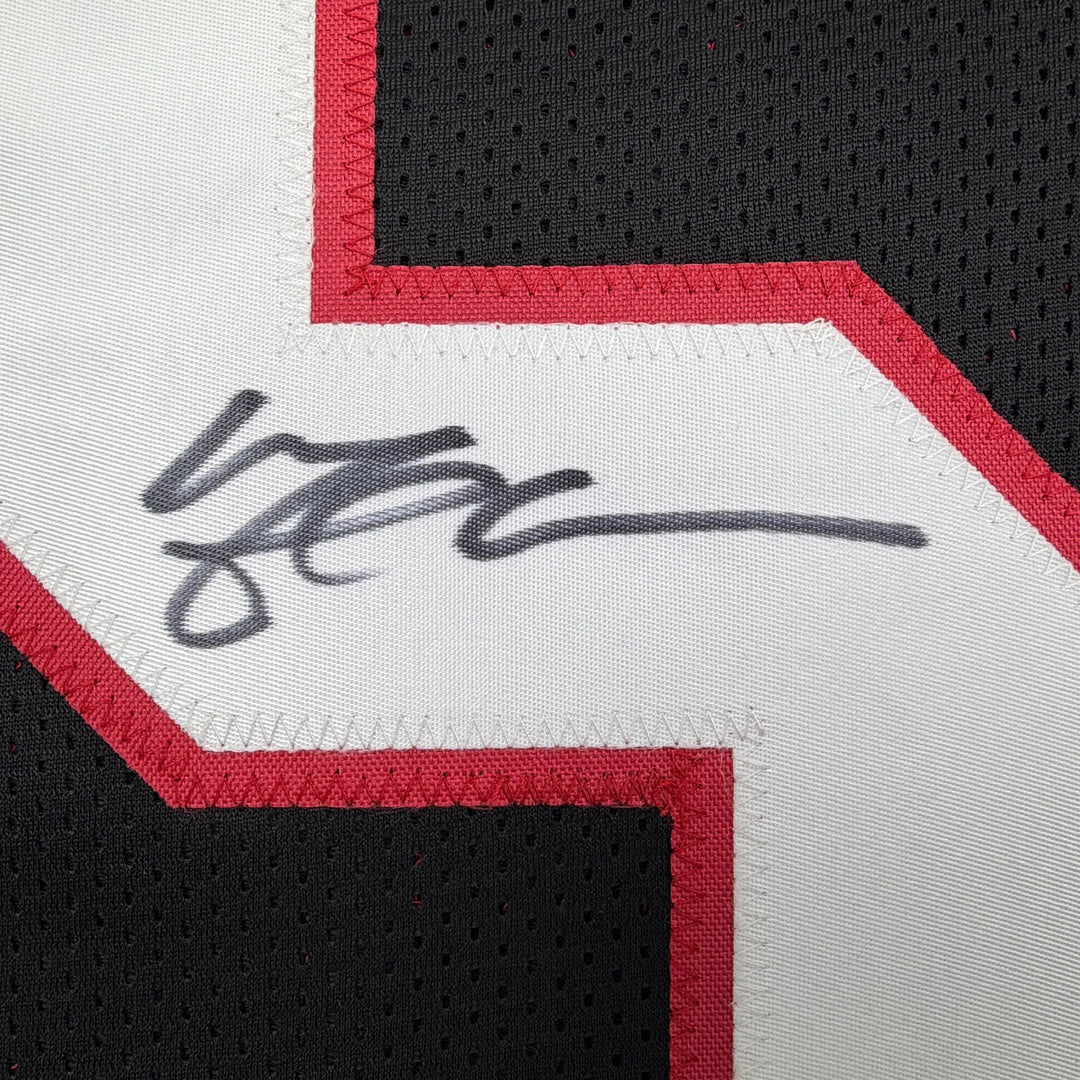 Autographed/Signed Michael Crabtree Texas Tech Black College Jersey JSA COA