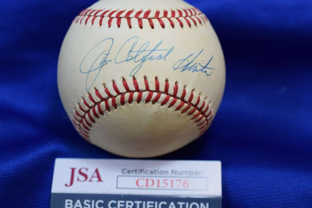 Jim Catfish Hunter JSA COA Autograph OAL American League Signed Baseball