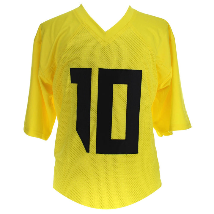 Bo Nix Autographed Oregon Ducks Yellow Alternate Jersey BAS COA Signed Broncos
