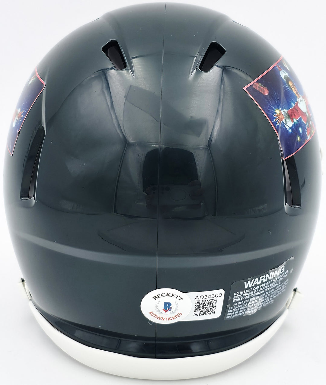Chevy Chase Signed Christmas Vacation Black Speed Mini Helmet Beckett