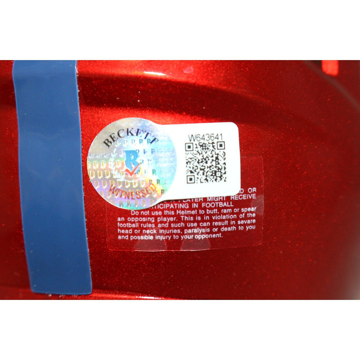 Jalin Hyatt Autographed/Signed New York Giants Flash Mini Helmet Beckett 43005