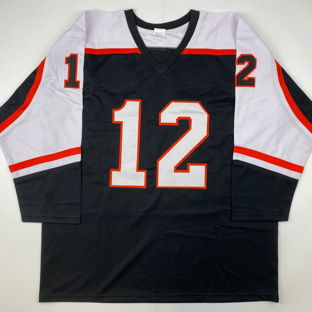 Autographed/Signed TIM KERR Philadelphia Black Hockey Jersey JSA COA Auto