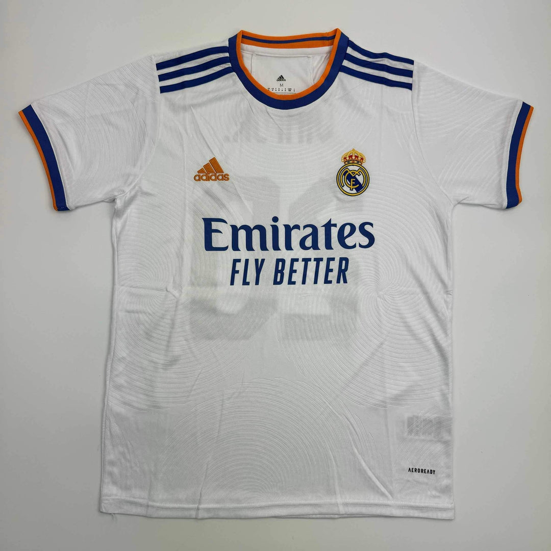 Autographed/Signed Vini Vinicius Jr. Real Madrid White Soccer Jersey BAS COA #2