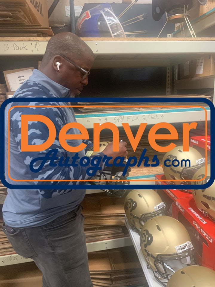 Kordell Stewart Signed Colorado Buffaloes Authentic Helmet 2 Insc Beckett 52773