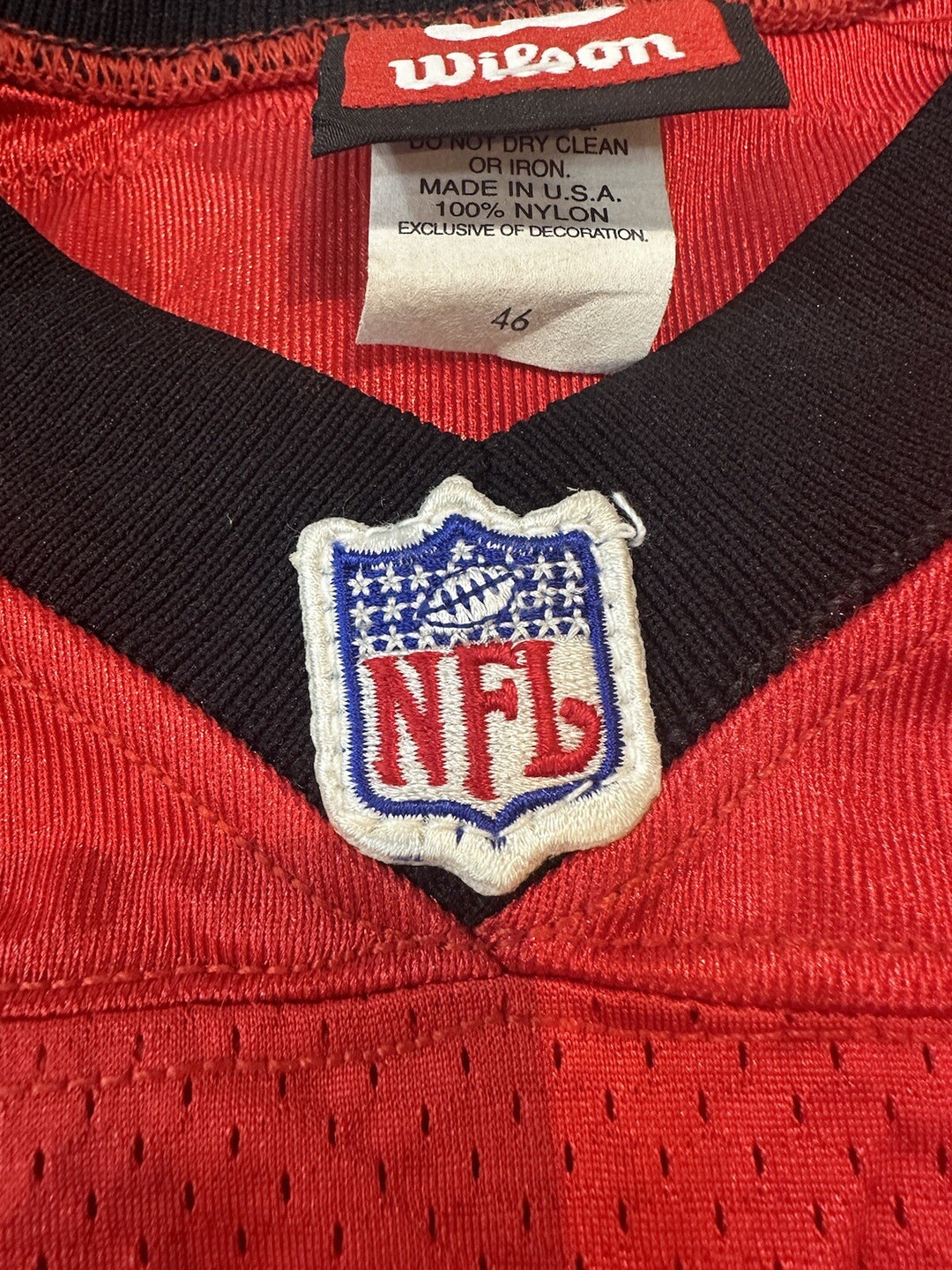 Keyshawn Johnson Jets AFC Wilson Authentic Game Used Issue Pro Bowl Patch Jersey