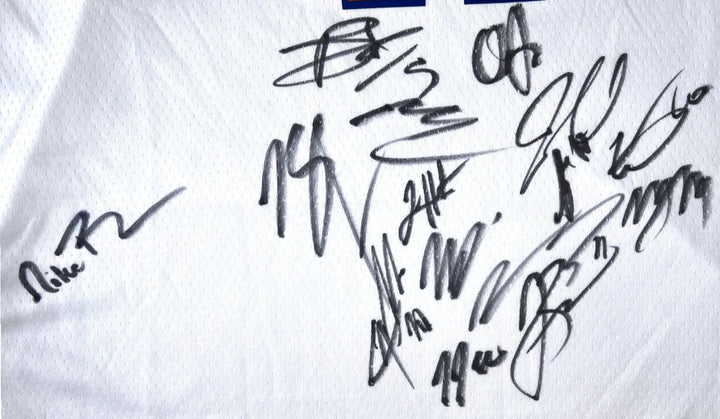 2026 NEW YORK KNICKS TEAM SIGNED AUTOGRAPHED BASKETBALL JERSEY BRUNSON HART JSA