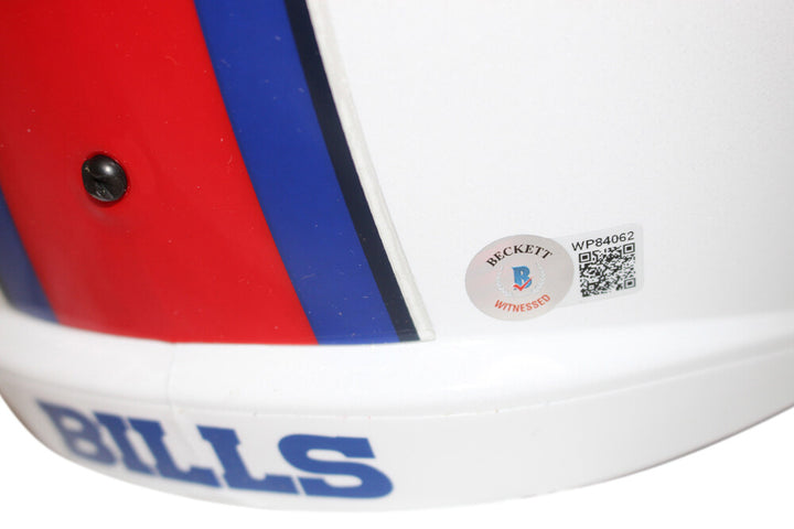 Cole Beasley Autographed/Signed Buffalo Bills F/S Speed Helmet Beckett 39135