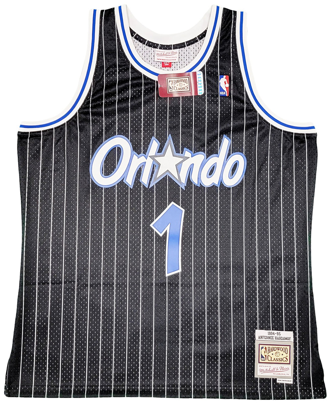 Magic Penny Hardaway Auto Black Mitchell Ness 94 HWC Swingman Jersey XL PSA/DNA