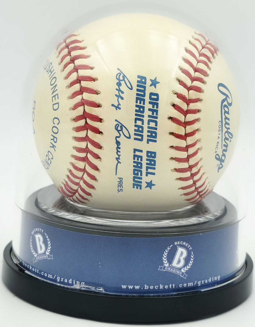 Joe DiMaggio Signed AL Baseball New York Yankees Auto Mint 9 Beckett #18630423