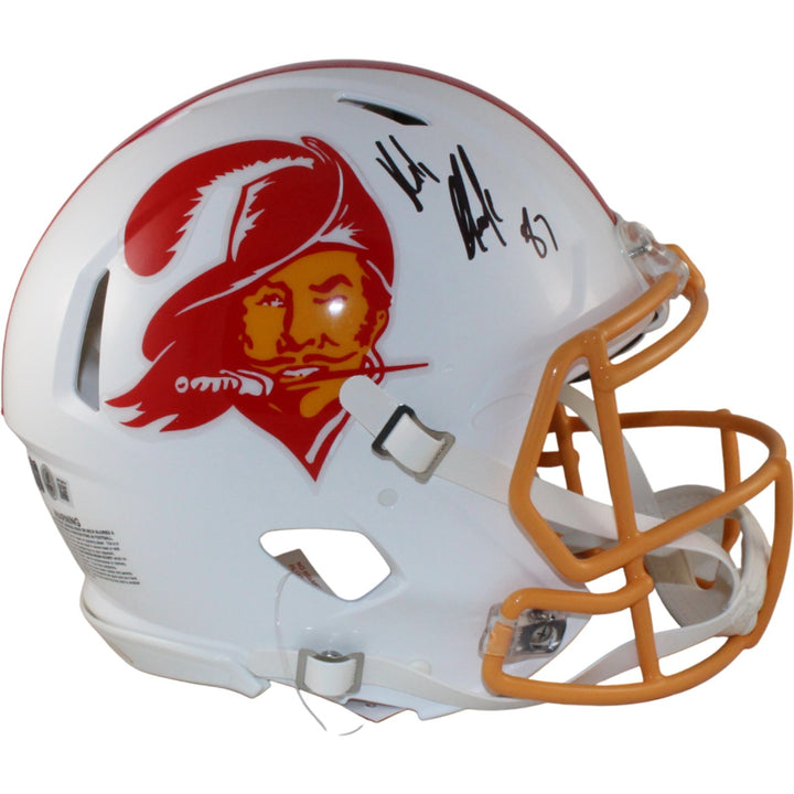 Rob Gronkowski Autographed Tampa Bay Buccaneers Pro TB Helmet Beckett 54602