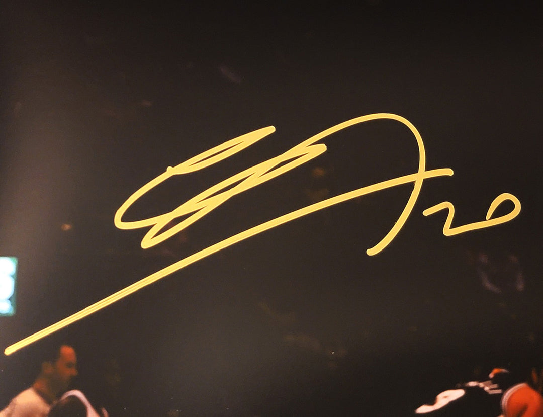 Manu Ginobili Signed 16x20 Photo San Antonio Spurs Spotlight Signed In Gold