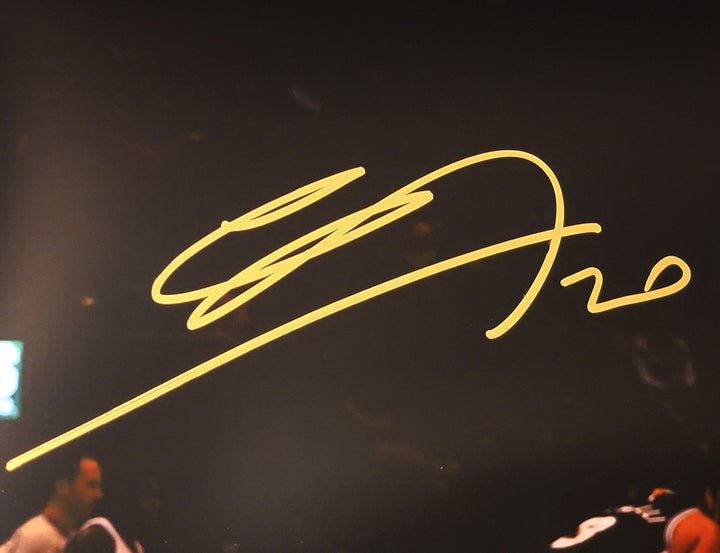 Manu Ginobili Signed 16x20 Photo San Antonio Spurs Spotlight Signed In Gold