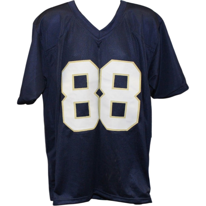 Lou Holtz Autographed/Signed College Style Size XL Blue Jersey Beckett 57167