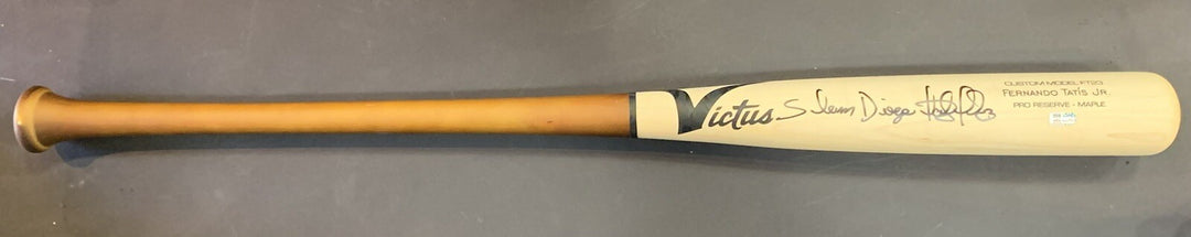 Fernando Tatis Jr Padres Signed Victus Game Bat Slam DIEGO AUTO Fanatics & MLB