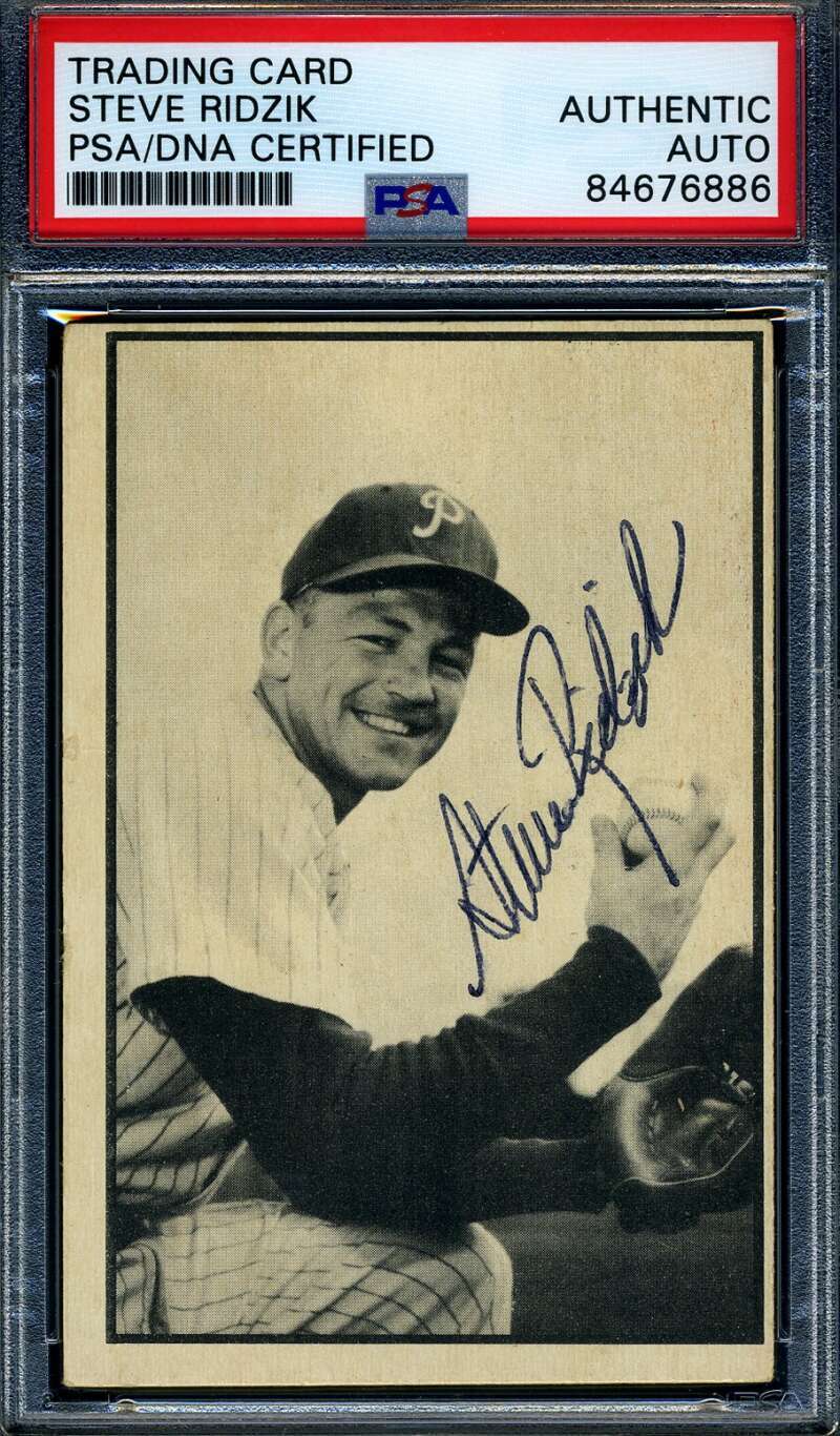 Steve Ridzik PSA DNA Signed 1953 Bowman Black and White Autograph