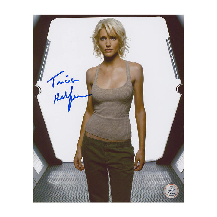 Tricia Helfer Autographed Number Six Battlestar Galactica 8x10 Photo