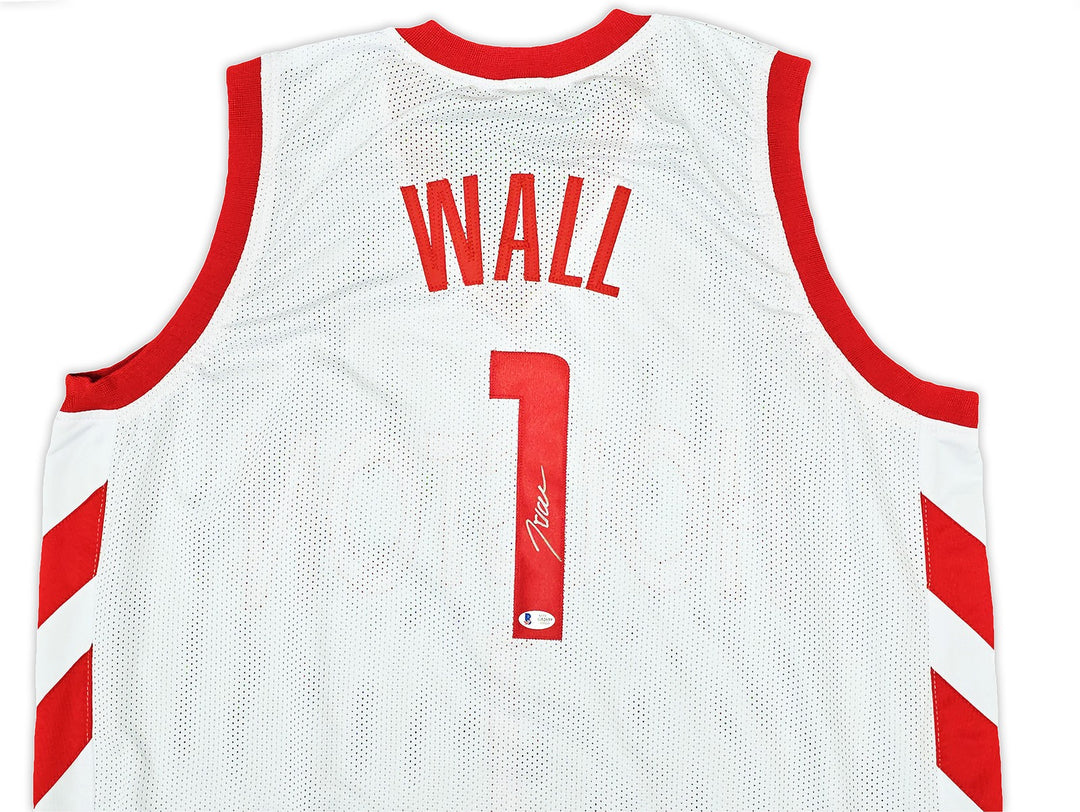 Houston Rockets John Wall Autographed Signed White Jersey Beckett Wit
