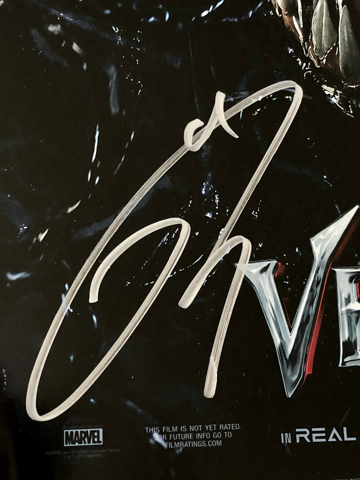 Tom Hardy Signed "Venom" 11x17 Authentic Movie Poster JSA COA Autograph Marvel