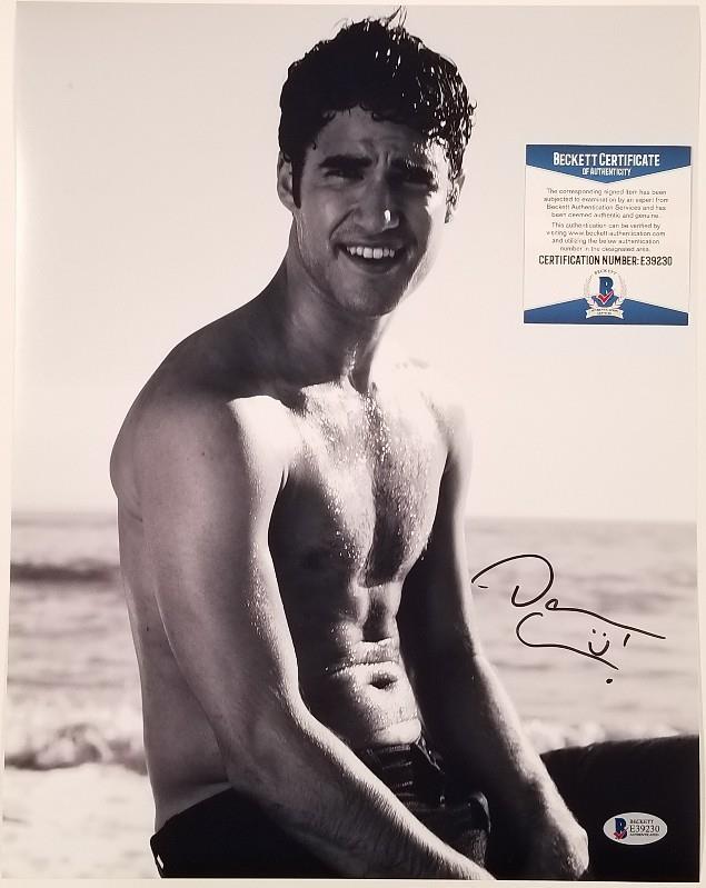Actor DARREN CRISS Signed 11x14 Photo Autograph (A) ~ Beckett BAS COA