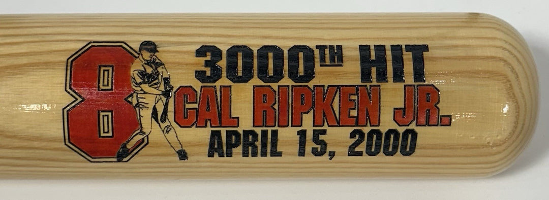 Cal Ripken Jr Signed Cooperstown 3000 Hit Bat LE Orioles w/ Baseball Auto Goldin