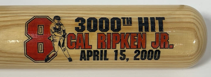 Cal Ripken Jr Signed Cooperstown 3000 Hit Bat LE Orioles w/ Baseball Auto Goldin