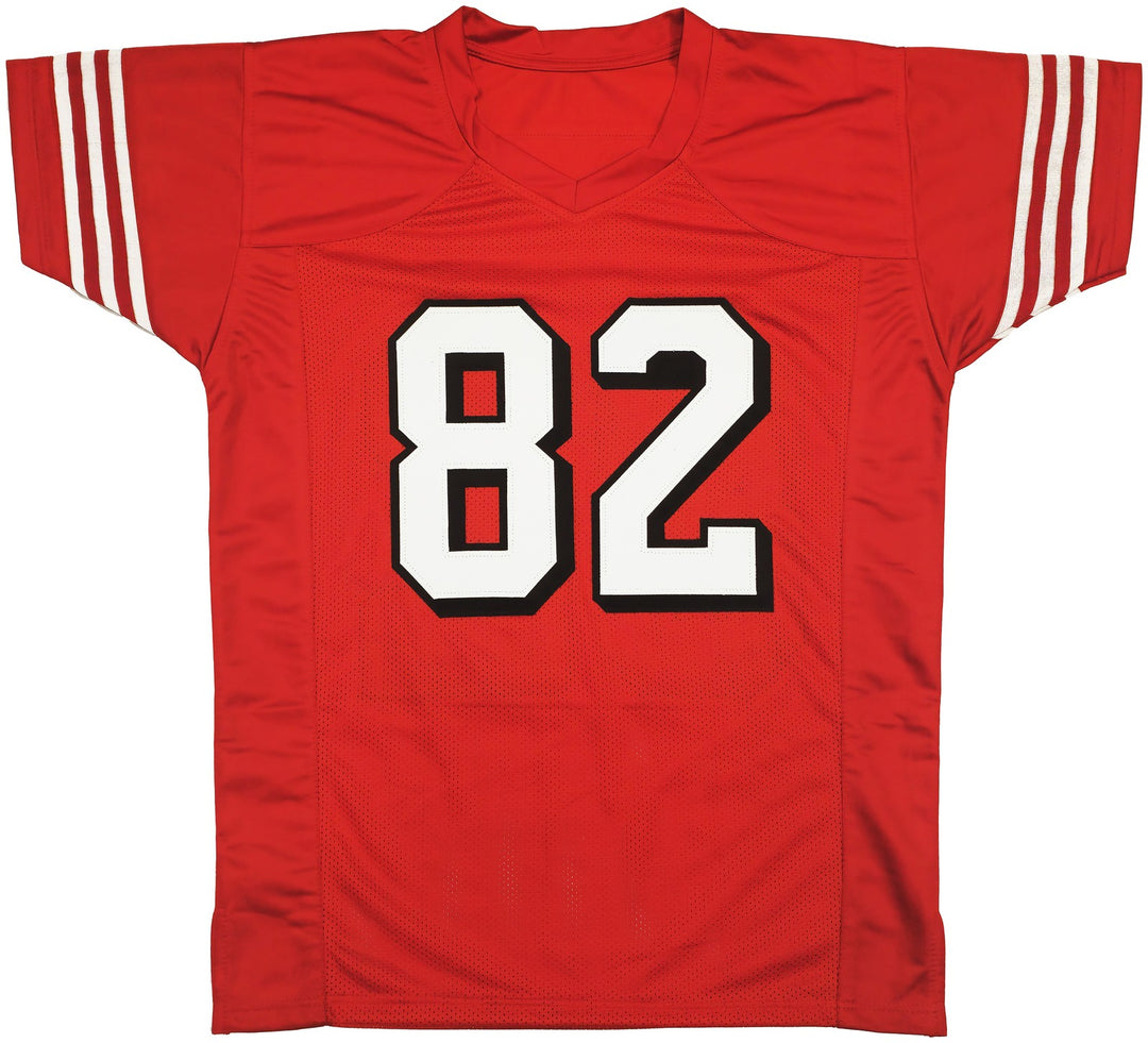 San Francisco 49ers John Taylor Autographed Signed Red Jersey Beckett Witness