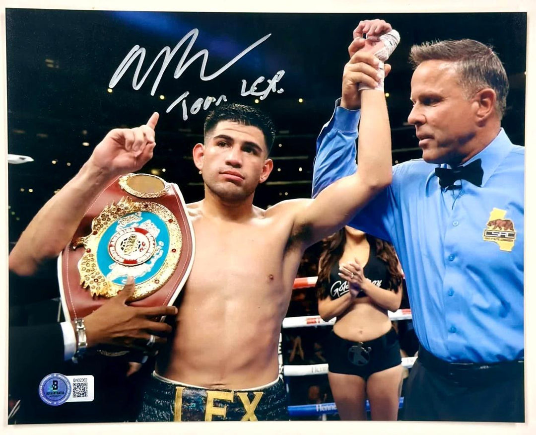 Alexis Rocha signed "Team Lex" 8x10 photo boxing autograph (A) ~ Beckett BAS