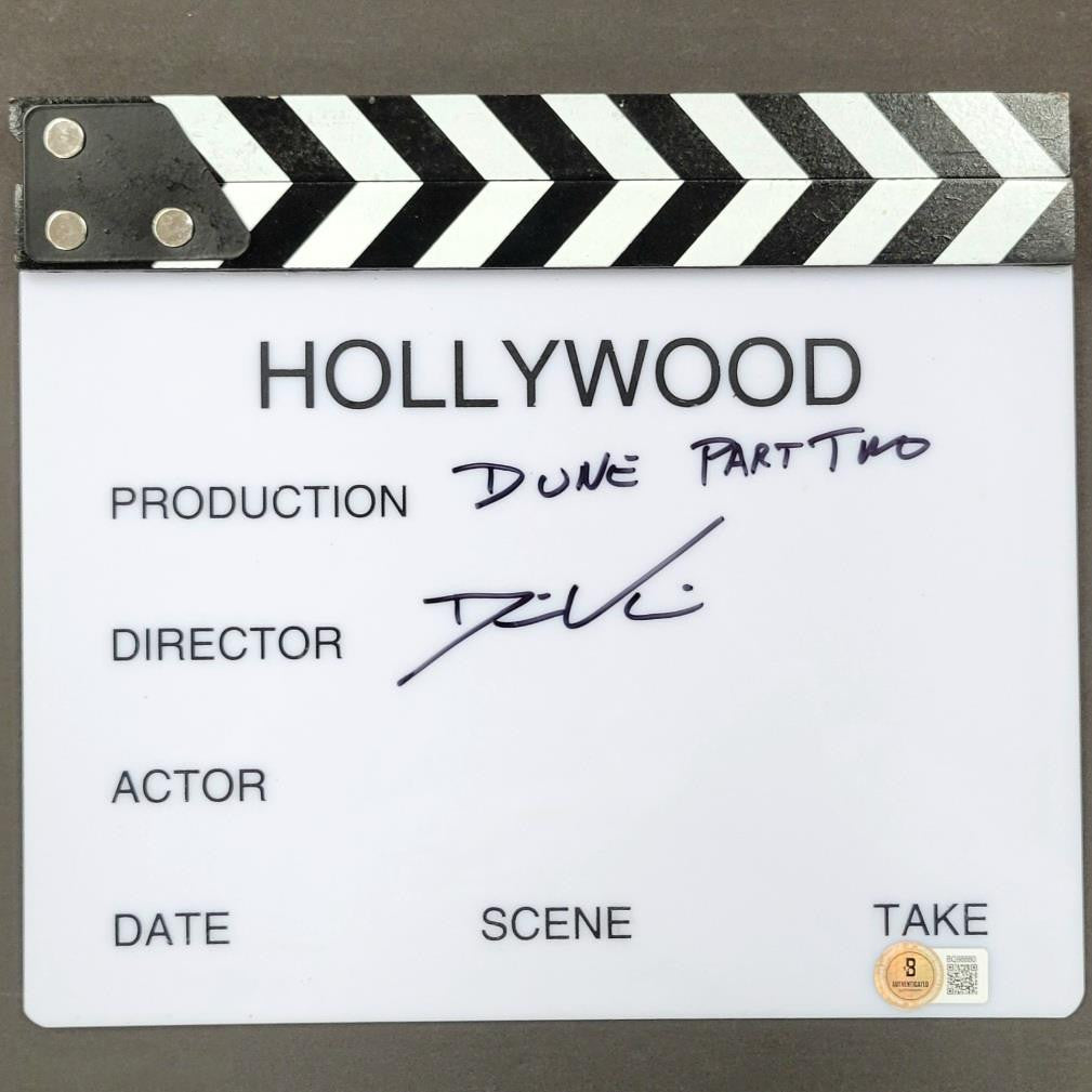 Denis Villeneuve signed "Dune Part Two" Director Clap Board Clapper Beckett BAS