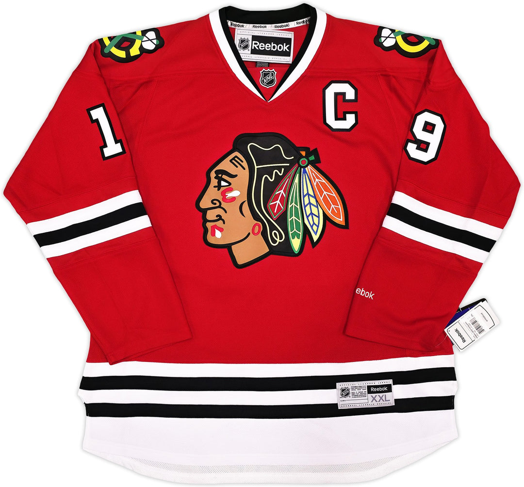 Blackhawks Jonathan Toews Signed Red Reebok Premier Jersey Size XXL Beckett Wit