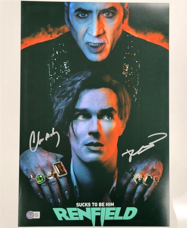 Chris McKay & Robert Kirkman signed Renfield 11x17 photo autograph ~ Beckett BAS