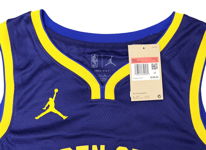 Warriors Stephen Curry Auto Blue Jordan Statement Edition Jersey Size 48 Beckett