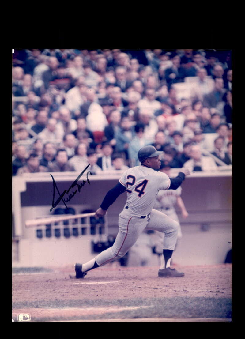Willie Mays JSA Coa Signed 8x10 Photo Autograph Giants