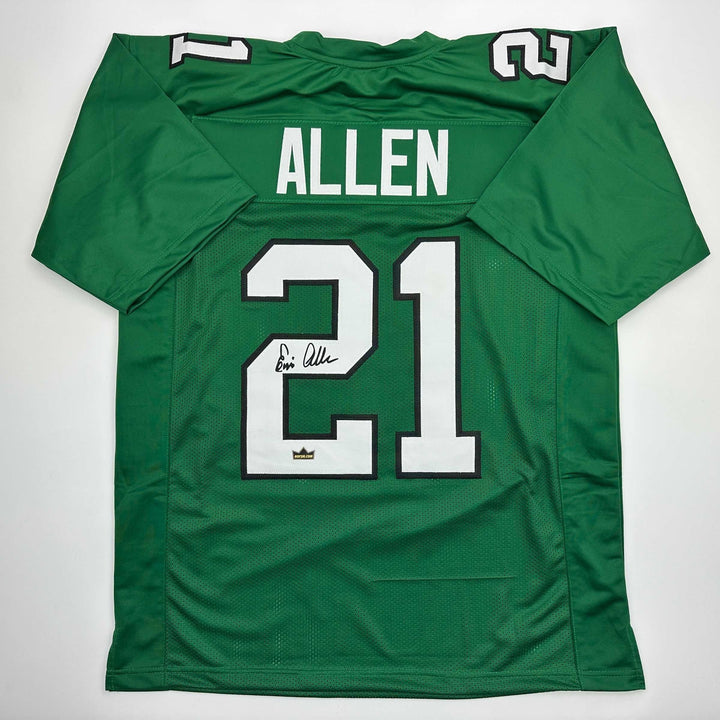 Facsimile Autographed Eric Allen Philadelphia Kelly Green Reprint Jersey Mens XL