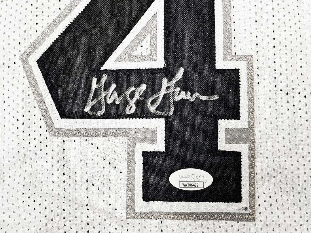 San Antonio Spurs George Gervin Autographed Signed White Jersey JSA