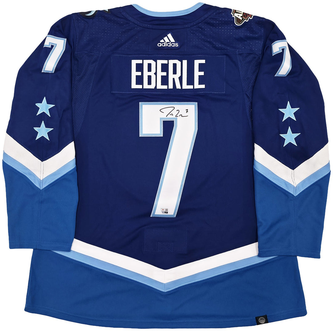 Kraken Jordan Eberle Auto Blue Adidas 2022 All Star Game Jersey Size 54 Fanatics