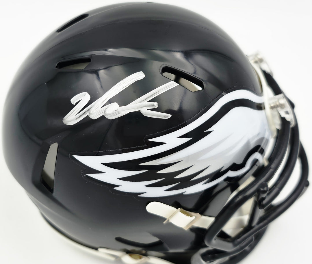 Jalen Carter Signed Philadelphia Eagles Black 2022 Alternate Speed Mini Helmet