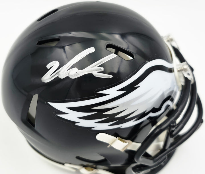 Jalen Carter Signed Philadelphia Eagles Black 2022 Alternate Speed Mini Helmet