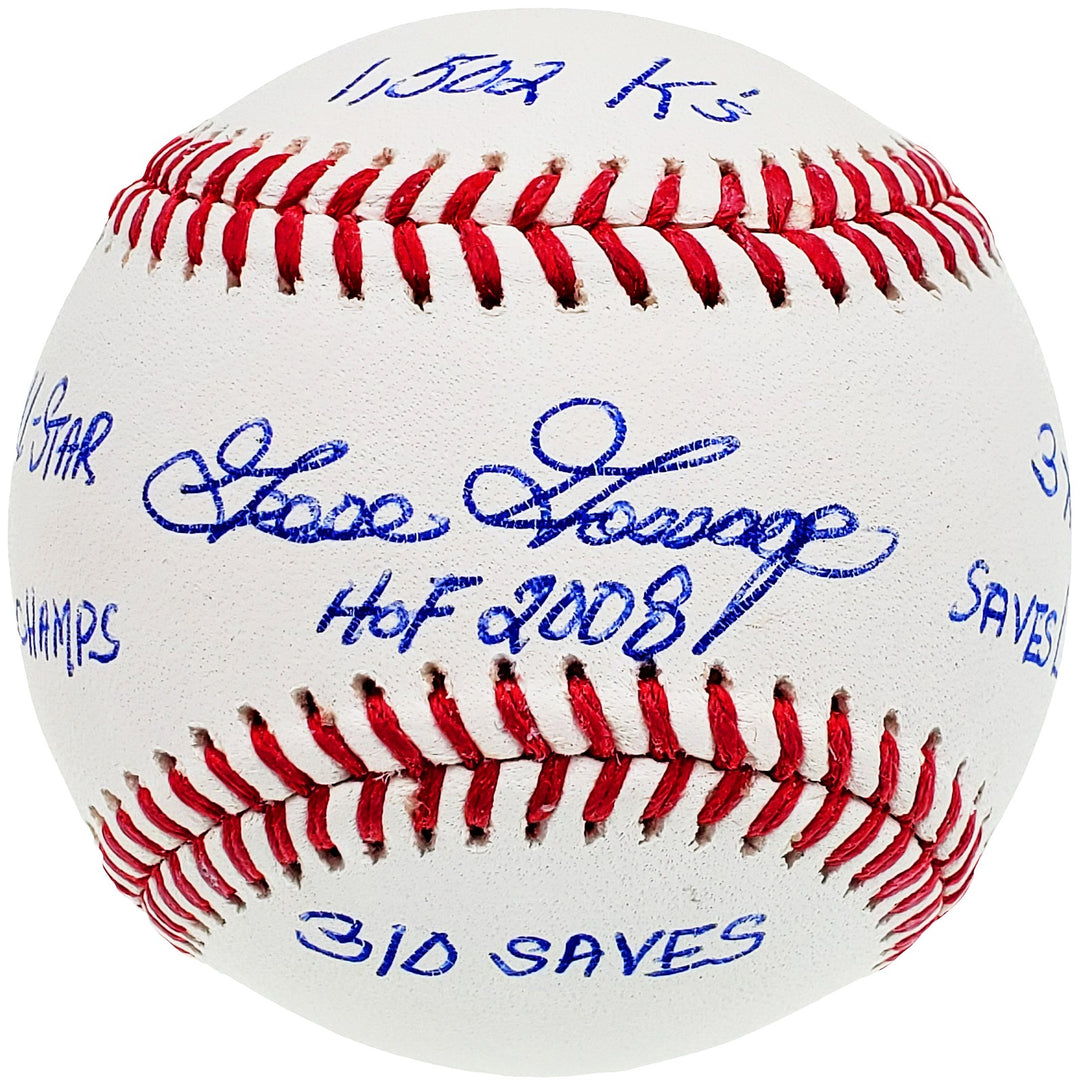 Rich "Goose" Gossage Signed MLB Baseball St. Louis Cardinals 6 Stats Beckett
