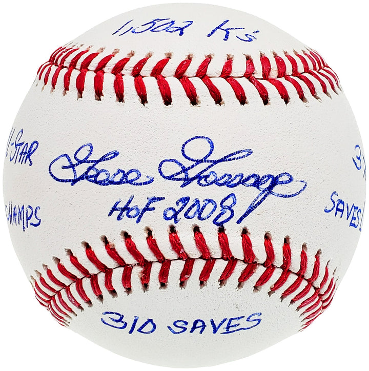 Rich "Goose" Gossage Signed MLB Baseball St. Louis Cardinals 6 Stats Beckett