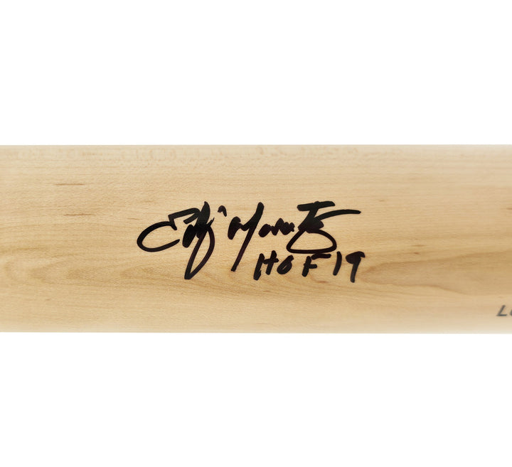 Edgar Martinez Auto Blonde Louisville Slugger Pro Stock Bat Mariners Beckett Wit