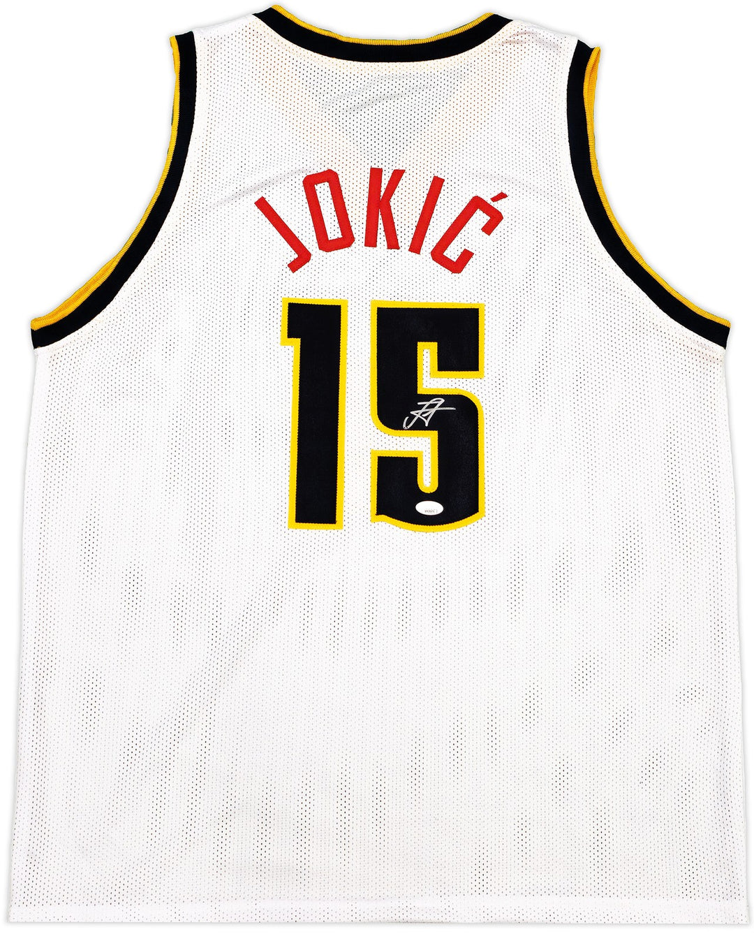 Denver Nuggets Nikola Jokic Autographed Signed White Jersey JSA