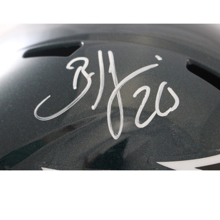 Brian Dawkins Autographed Philadelphia Eagles F/S Helmet Beckett Witness 55639
